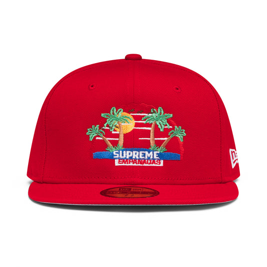 SUPREME EMPANADAS FITTED HATS- RED